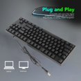 thumbnail image 3 of Clavier Mécanique, Clavier Filaire USB Ergonomique Touches Courbées Rétroéclairé 87 Touches pour PC, 3 of 7
