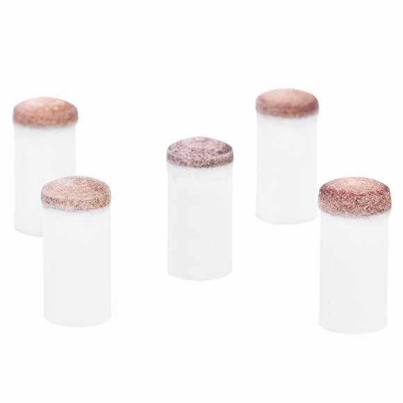 Herwey 10pcs Billiards Snooker Pool Cue Pole Tip Replacement Parts Tackle Accessory