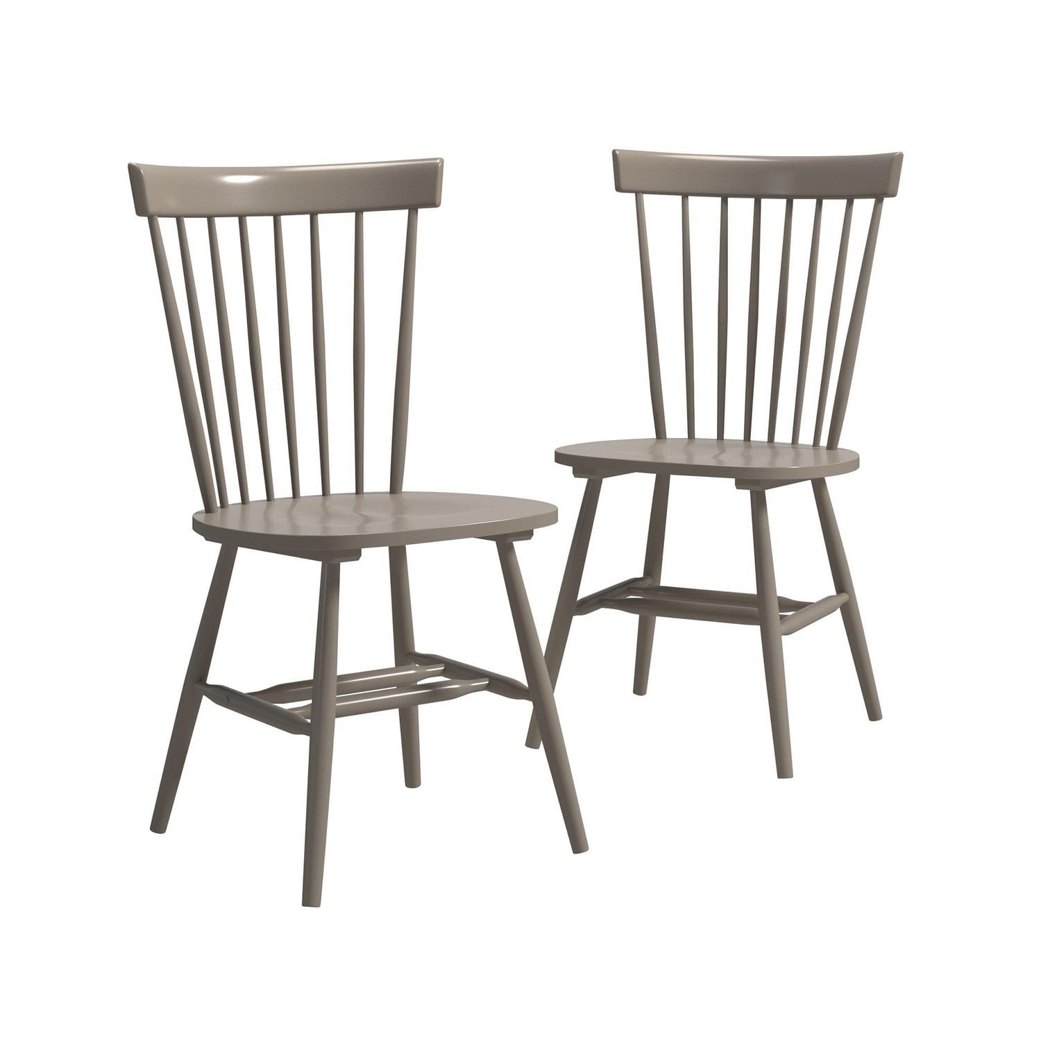 Sauder New Grange Spindle Back Chairs (2 pk), Gray, 427842