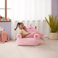 thumbnail image 2 of Lounge & Co Kids Unicorn Large Foam Filled Bean Bag Chair, Pink Plush, 25" W x 20" D x 23" H, 2 of 7