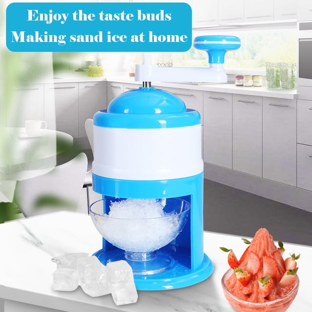 Yhmxh Home Essentials Home Appliances Portable Hand Crank Manual Ice Shaver Crusher Shredding Snow Maker Machine Manual Ice Crusher