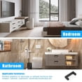 thumbnail image 4 of Birdeem Kitchen Cabinet Handles,Black Cabinet Pulls,Black Stainless Steel Kitchen Cabinet Door Handles Kitchen Cabinet Door Handle,Modern Drawer Pulls,Black Cabinet Pulls,Black Door Handle, 4 of 7