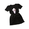 thumbnail image 1 of Tenue pour Bébé Fille Motif Crème Glacée Manches Courtes Classique Col Rond Haut + Jupe à Volants Bande Élastique Courte, 1 of 3