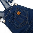thumbnail image 4 of KIDSCOOL SPACE Girls Denim overalls, Bibs Washed Stretchy Jeans Jumpsuit,Light Blue,2-3 Years, 4 of 7