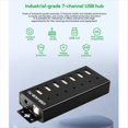 thumbnail image 4 of Industrial USB HUB 7-CH USB 2.0 Ports Expansion HUB Adapter for Win11/10/8 Linux, 4 of 7