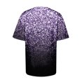thumbnail image 5 of TSADFHJI Chandails pour Femmes en Coton Mode Décontractée pour Femmes Dégradé à Paillettes Imprimé Col Rond T-Shirt Ample, 5 of 5