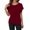 Red, variant on Long Sleeve Polyester Spandex Women T Shirts Women's T Shirts Casual Women Shirts Size Medium Long Sleeve Rayon Tops for Women Womens Tee Shirts Loose Fit V Neck Tee Graphic Women Short Sleeve Tee