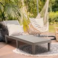 thumbnail image 2 of Costway 2 PCS Patio Lounge Chair Chaise Recliner Weather Resistant Adjust Brown, 2 of 10