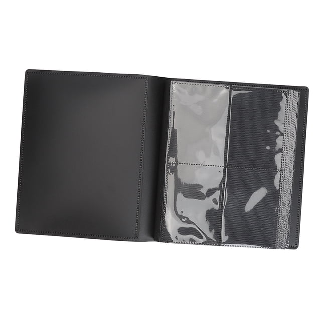 Card Binder,Card Album Folder 4 Black Card Binder Card Collection Album Folder Finest Materials