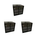 thumbnail image 1 of Decodeary Plastic Jiugongge Storage Drawer - Meticulous Workmanship And Fashionable Multi Grid Storage black Six Palaces Grid 3Set, 1 of 6