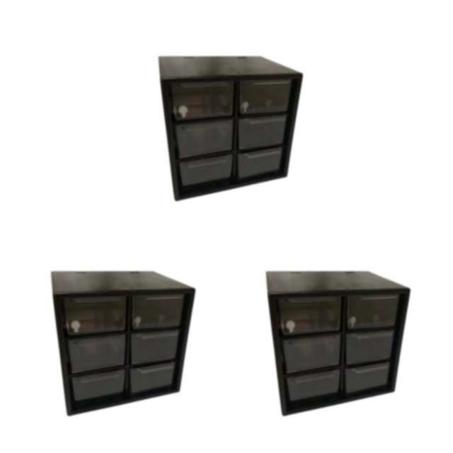 Decodeary Plastic Jiugongge Storage Drawer - Meticulous Workmanship And Fashionable Multi Grid Storage black Six Palaces Grid 3Set