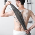 thumbnail image 2 of Binwennn Exfoliating Back Scrubber Scrubber Towel For Shower Bath Wash Scrub Cloth Washcloth Washer Paper Towel Holder under Cabinet Bathroom Organizers And Storage Towel Rack for Door Bathroom for, 2 of 3