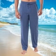 thumbnail image 2 of Plebaso Mens Lounge Pants Elastic Waist Drawstring Pajama Pants Comfy Sleepwear Trousers with Pockets, 2 of 7