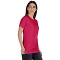 thumbnail image 2 of Inkmeso Womens Basic Crewneck Tshirt Short Sleeve Regular Fit Long Tee Workout Top, 2 of 8