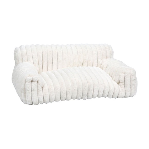 kcavykas Big Deals Items Cute Couch for Sofa with Premium Soft Corduroy Fleece Fuzzy Supportive Chair for Indoor