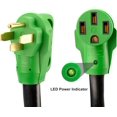 thumbnail image 5 of Ensemble Rallonge d'Alimentation 50 A pour VR 50 Pieds avec Fiche de Remplacement 50 A pour VR, Pacage Inclut un Organiseur de Cordons et un Sac de Rangement, Vert, Homologué ETL, 5 of 5