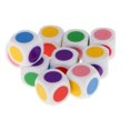 thumbnail image 3 of lionlar 4-6pack 10 Pièces 16mm Blanc sur Chaque Face Six dés Face Enseignement Cubes en Plastique 4 Pcs, 3 of 9