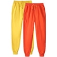 thumbnail image 1 of Pisexur 2PC Womens Sweatpants Solid Color Elastic High Waist Yoga Pants Casual Baggy Drawstring Workout Jogging Pants Oversized Straight Leg Sweatpants Plus Size Sweatpants with Pockets S-3XL, 1 of 2