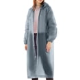 thumbnail image 4 of Weiqiqre Manteau de Pluie pour Femmes avec Capuchon Ponchos de Pluie pour Adultes Imperméable Portable Réutilisable Lot de 5 avec Capuchon à Cordon Restez au Sec avec Style, 4 of 8
