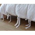 thumbnail image 3 of Housse de Couette Unie Blanche, Ensemble de Housse de Couette, Design à Sangles, Format Simple, 3 of 6