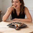 thumbnail image 4 of Sector Shaped Ceramic Plate Food Serving Dish For Japanese Cuisine Barbecue And Dumplings Porcelain Tableware For Restaurant Food Serving, 4 of 4