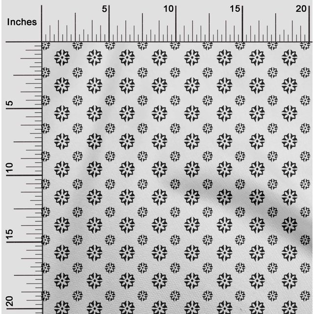 oneOone Cotton Silk Fabric Floral Block Decor Fabric Printed BTY 42 Inch Wide