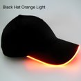 thumbnail image 1 of Fashion Unisex Solid Color LED Luminous Baseball Hat Christmas Party Peaked Cap, 1 of 10