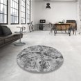 thumbnail image 4 of Ahgly Tapis d'Intérieur Lavable en Machine Carré Gris Nuage Gris, 5 Pieds Carré, 4 of 7