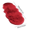 thumbnail image 3 of Tyidzon Rugs for Bedroom Solid Color Fluffy Shaggy Soft Living Room Rug 20X55 Inch Indoor Modern Area Rug for Teen Dorm Room Home Decor, Red, 3 of 8