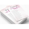 thumbnail image 3 of Inkdotpot How Well Do You Know The Bride Bridal Shower Bachelorette PartyGameActivityCards 50-PackWatercolor SplashWho Know The Bride Best, 3 of 7