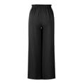 thumbnail image 4 of Jsaierl Womens Casual Wide Leg Pants Ruffle Elastic Drawstring Palazzo Pants Loose Comfy Trousers with Pockets, 4 of 9
