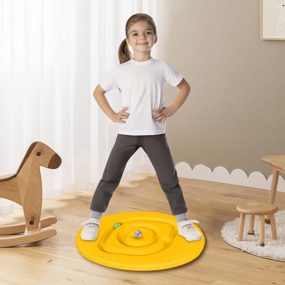 Plateau Labyrinthe Amusant de Nouveauté avec Plateau Oscillant, Planches de Labyrinthe Dynamiques pour Exercice d'Équilibre et Jeu Physique, Charge 170 Lb, Divertissement Intérieur Extérieur
