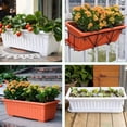 thumbnail image 4 of 3 Pcs Balcon Jardin Rectangulaire Jardinière pour Légumes et Fleurs Boîte en Résine Pot de Plantation, 4 of 10