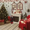 thumbnail image 5 of OULII 3 Pcs Mini Arbres Enneigés Ignifuges Ignifuges PVC Décorations de Vacances pour Village, 5 of 5