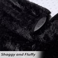 thumbnail image 2 of GlowSol 2' x 8' Hallway Runner Rug Shag Furry Runner Rug Plush Fluffy Rug Soft Rug for Nursery Playroom Home Decorative, Black, 2 of 6