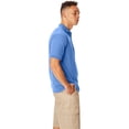 thumbnail image 3 of Hanes Cotton-Blend Men`s Jersey Polo, S, Carolina Blue, 3 of 3