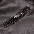 thumbnail image 4 of EGNMCR Jackets for Men Men's Leather Plus Fleece Jacket, Motorcycle Jacket, Warm Leather Jacket, 4 of 7