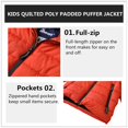 thumbnail image 4 of Hiheart Boys Winter Padded Coats Outwear Puffer Jacket, 4 of 5