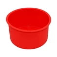 thumbnail image 1 of Cake Mould 2 Silicone Cake 4 Inch Round Baking Pan Non Stick Silicone Baking Bakeware Pan Reusable Red Set Of 6, 1 of 8