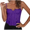 thumbnail image 1 of Bras for Women, Womens Solid Color Lace Suspender Wrapped Around Chest Waist And Backless Bra With Transparent Mesh And Zipper Closure, 1 of 2