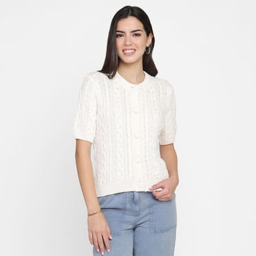 Devoted Women's Short Sleeve Cardigan, Sizes XS-XL
