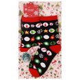 thumbnail image 2 of TIEVOSA Bas de Noël Imprimés Mi-Tube Bas pour Femmes Chaussettes Festives (Noir), 2 of 6