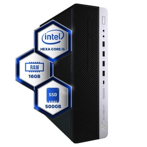 HP EliteDesk 800G4 Ordinateur de bureau Intel i5-8500 (3.2) | 16GB DDR4 RAM | 500GB SSD État solide des fenêtres 11 Professionnelle PC