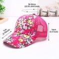 thumbnail image 4 of GDREDA Summer Hat Women's New Flower printing Sun Protection All-match Baseball Cap，Purple, 4 of 5