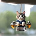 thumbnail image 1 of TopLLC 2PC Christmas Ideas Kittens Car Pendant Backpack Pendant license plate, 1 of 6