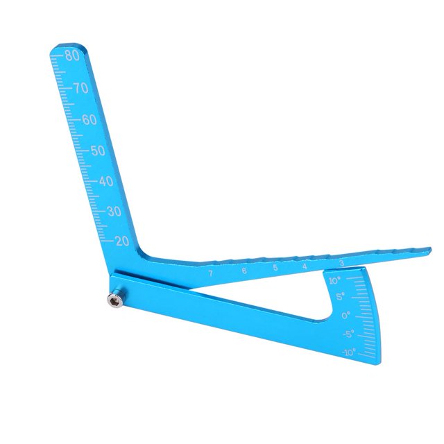 Domqga RC Règle Réglable, Règle Réglable Réglable, RC Accessoire Bleu Règle Réglage de la Hauteur et de la Jante de Roue Outil de Carrossage