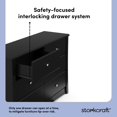 thumbnail image 4 of Commode Double à 6 Tiroirs Crescent de Storkcraft, 4 of 11
