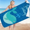 thumbnail image 1 of TopLLC Microfiber Beach Towel, Oversized Cute Animal Pattern Sand-Free Beach Towel, Thin Lightweight Absorbent Quick Dry Pool Towels Soft Breathable Travel Bath Towel for Adults Kids(30"x59"), 1 of 4