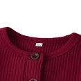 thumbnail image 3 of Baby Boys Girls Romper Ribbed Short Sleeve Knit Cotton One Piece Jumpsuit, 3 of 6