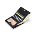 thumbnail image 4 of mmirethe Women Short Mini Wallet Chic Deer Button Purse Solid Color Soft Leather Handbag Cash Photo Card Holder Large Capacity Red, 4 of 6